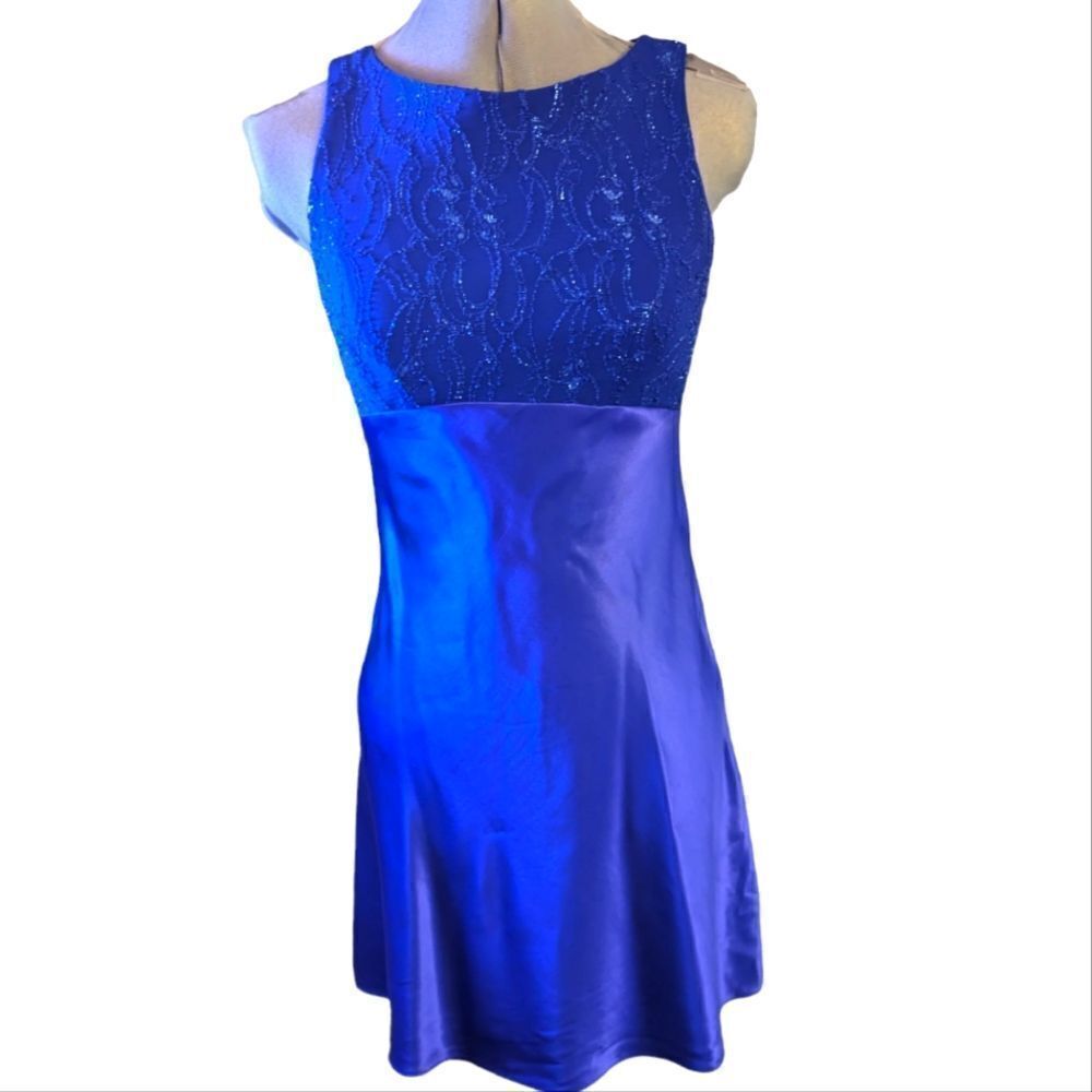 80s‎ Zum Zum vintage union made satin beaded dress